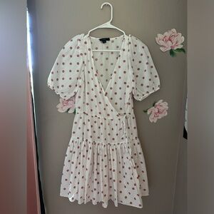 J.Crew polka dot women’s wrap dress baby doll style XXS